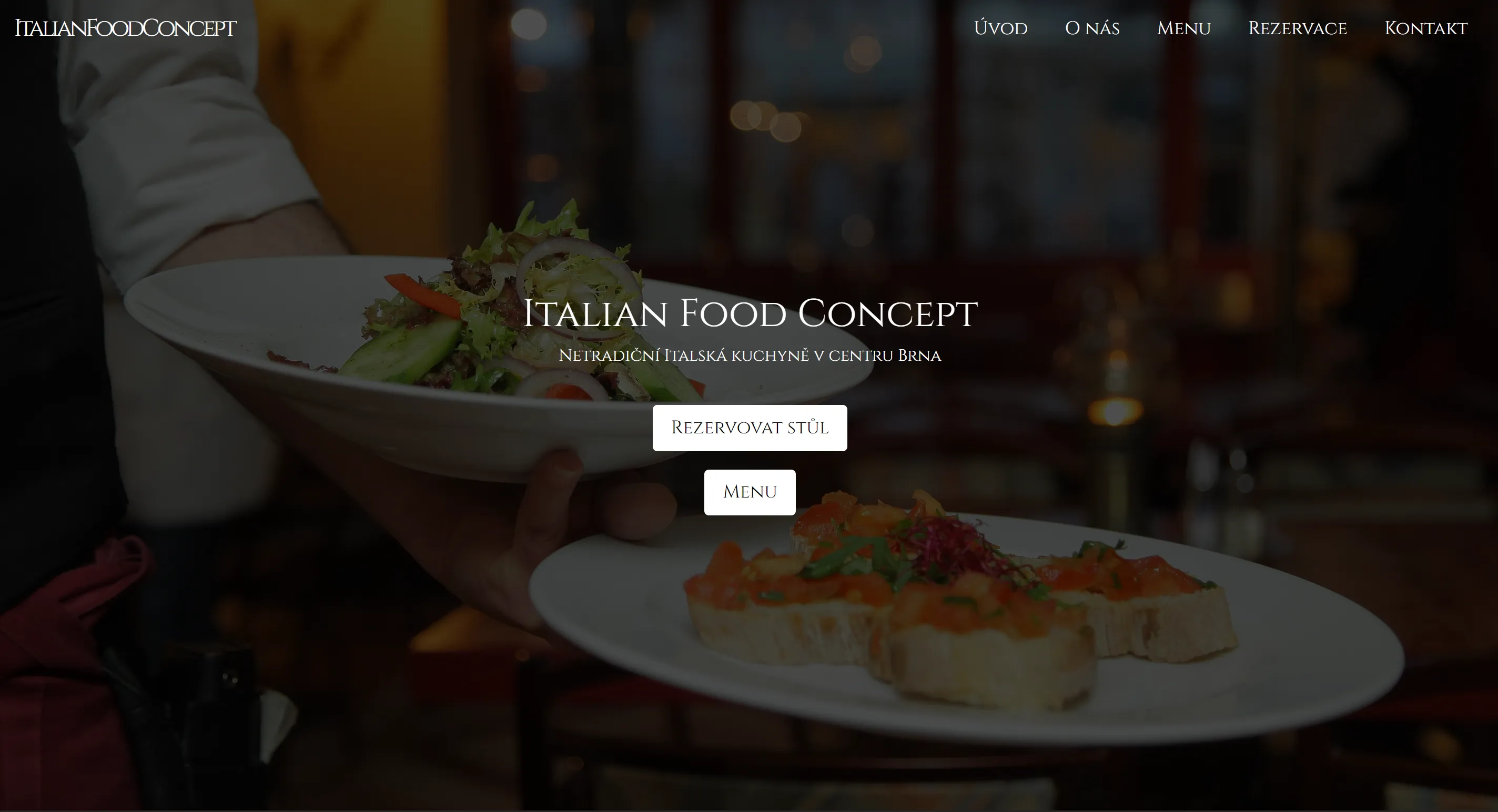 A screenshot of ItalianFoodConcept